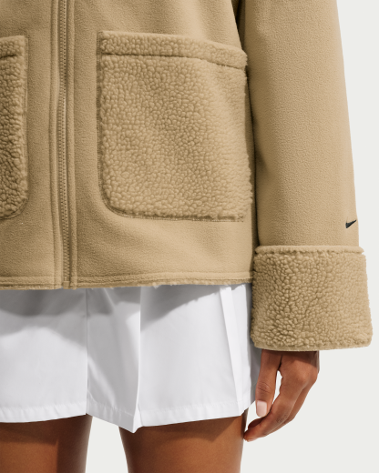 Nike Sportswear Women's Oversized Therma-FIT Chore Jacket - Parachute Beige/Black - View 3