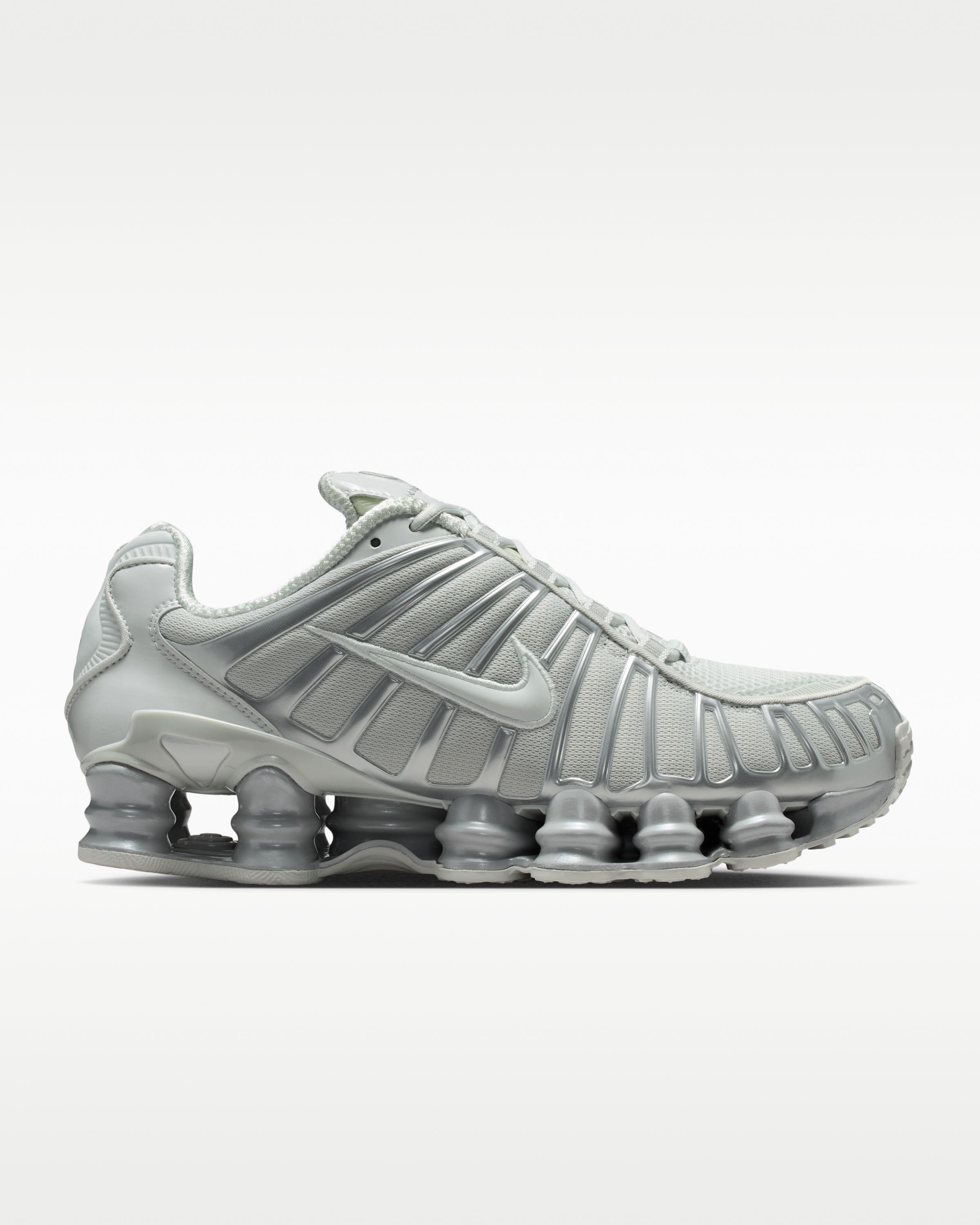 Nike Shox TL Women's Shoes with Reflective Design Accents - Photon Dust/Metallic Silver/Photon Dust - View 3