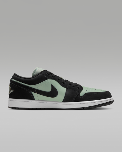 Air Jordan 1 Low Men's Shoes - Black/White/Pistachio Frost - View 3