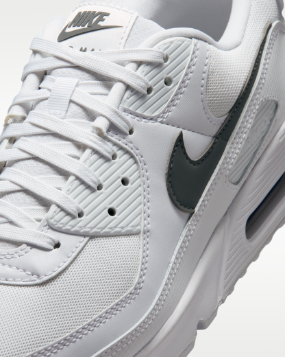 Nike Air Max 90 Men's Shoes - White/White/Smoke Grey - View 7