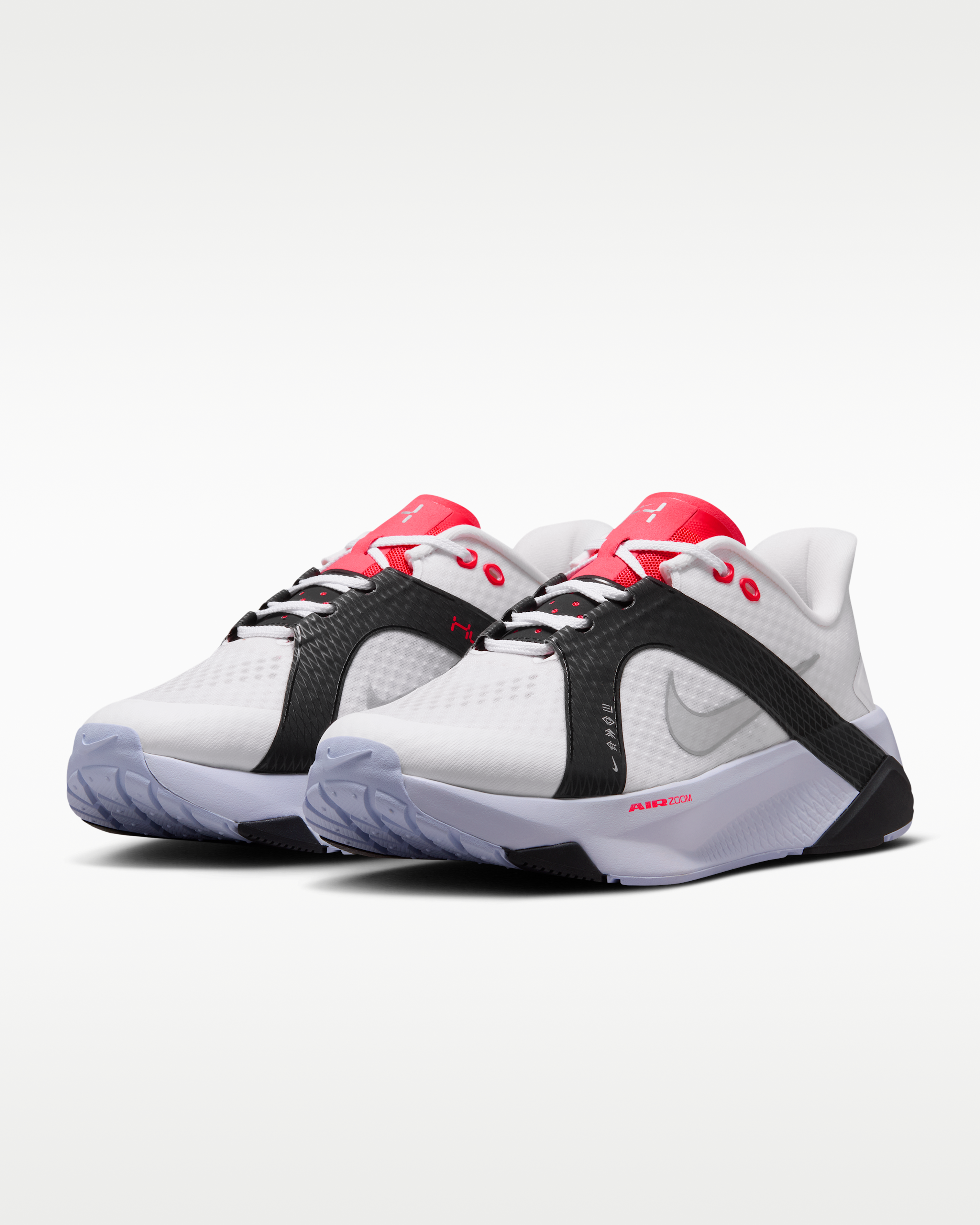 Nike Hybrid RN Men's Training Shoes - White/Black/Laser Crimson/Metallic Silver - View 5