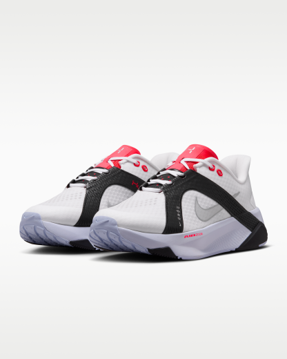 Nike Hybrid RN Men's Training Shoes - White/Black/Laser Crimson/Metallic Silver - View 5