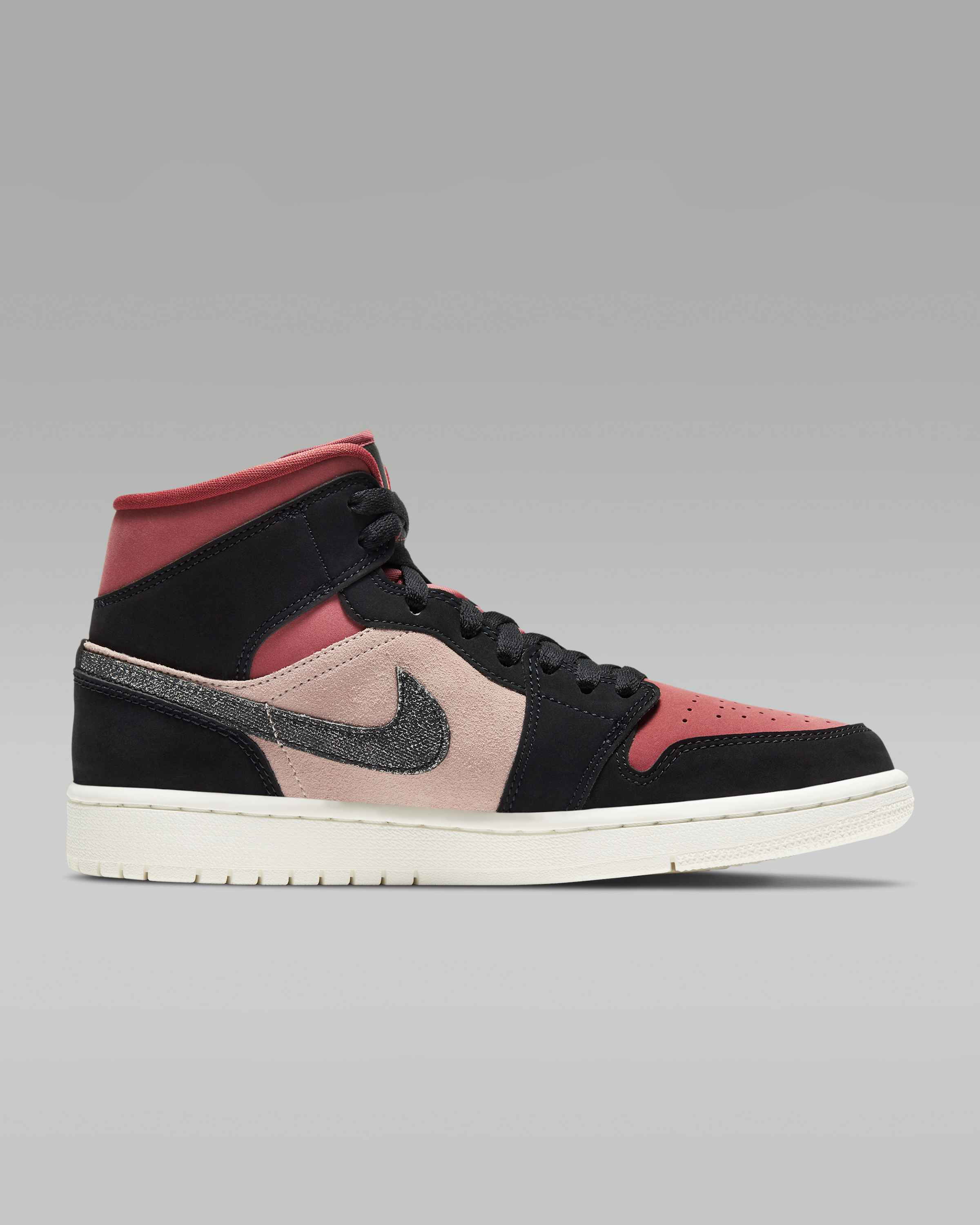 Air Jordan 1 Mid Women's Shoes - Particle Beige/Canyon Rust/Sail/Black - View 3