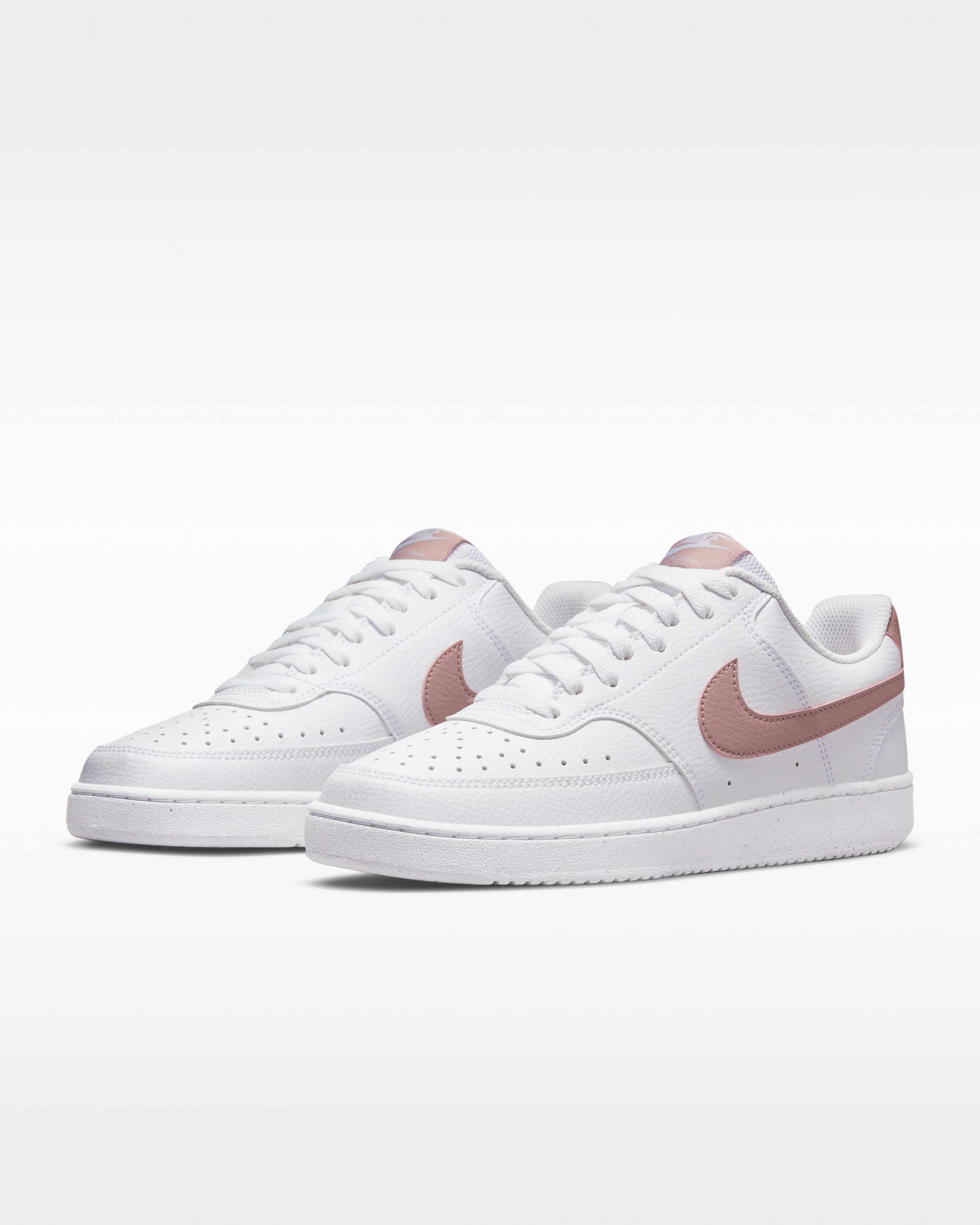 Nike Court Vision Low Next Nature Women's Shoes - White/Pink Oxford - View 5
