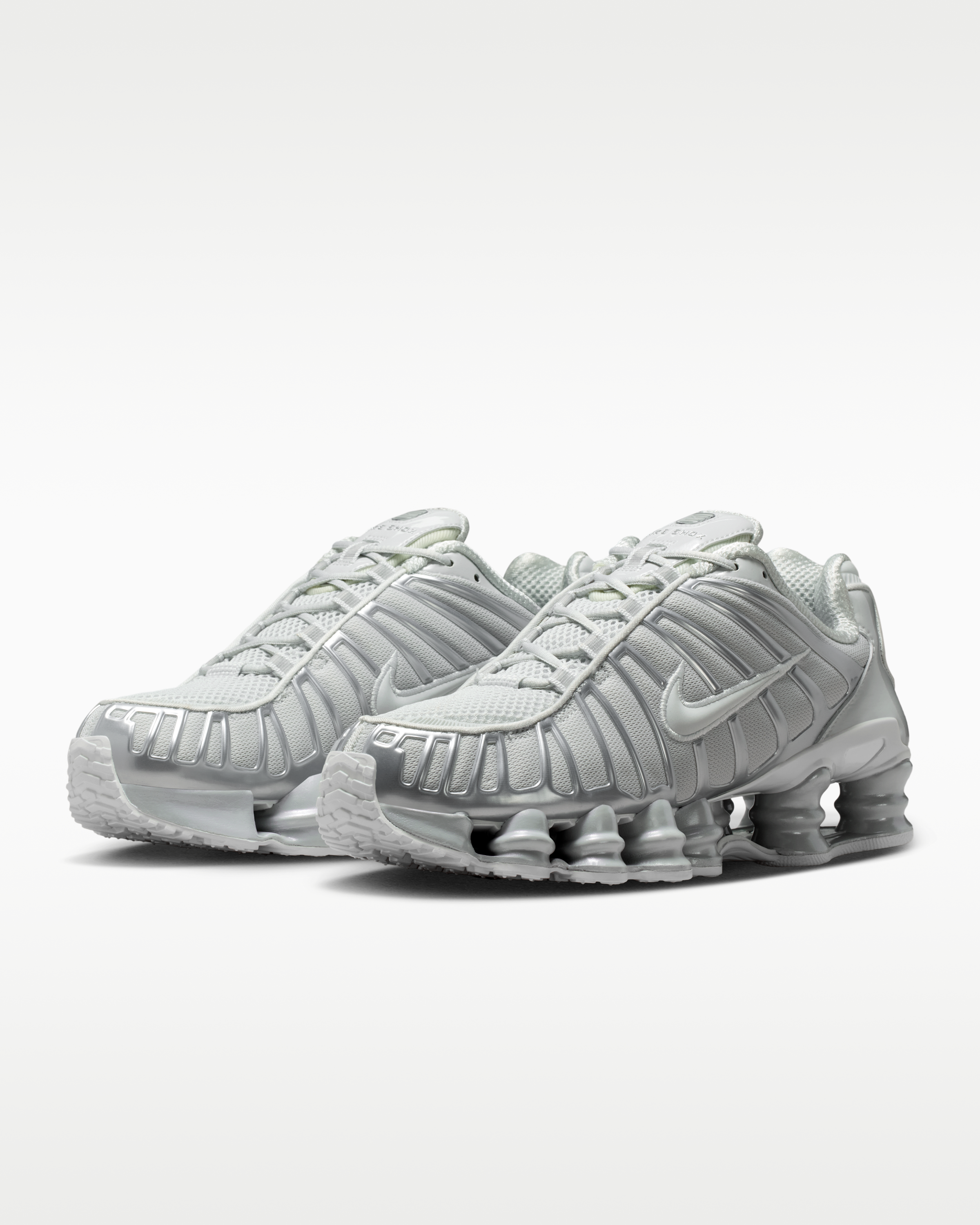 Nike Shox TL Women's Shoes with Reflective Design Accents - Photon Dust/Metallic Silver/Photon Dust - View 5