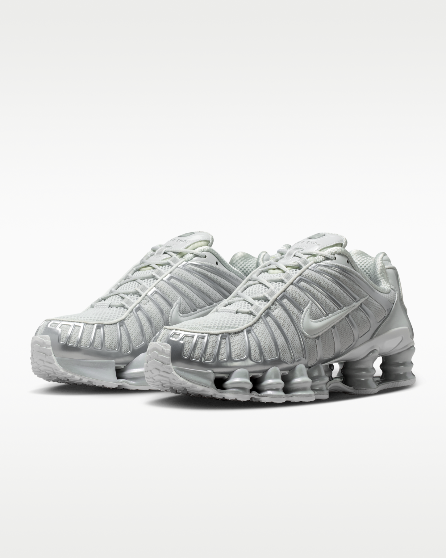 Nike Shox TL Women's Shoes with Reflective Design Accents - Photon Dust/Metallic Silver/Photon Dust - View 5