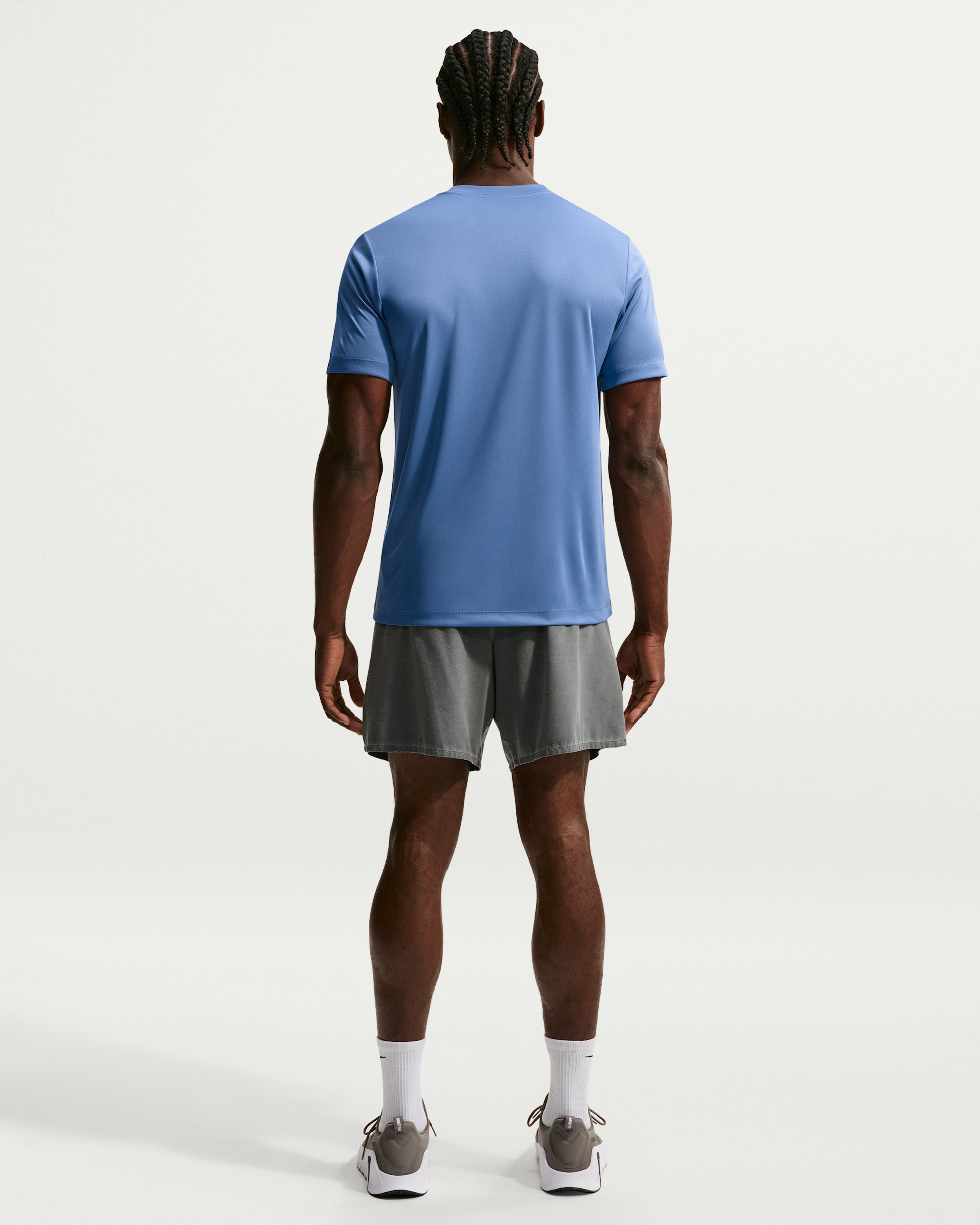 Nike Men's Dri-FIT Training T-Shirt - Indigo Storm/White - View 5