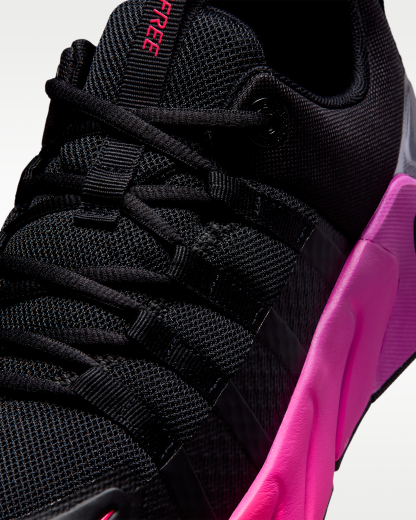 Nike Free Metcon 7 Women's Training Shoes - Black/Hyper Pink/Metallic Cool Grey/Fuchsia Blast - View 7