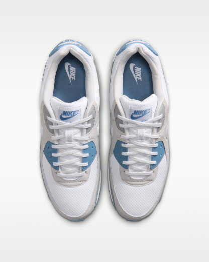 Nike Air Max 90 Men's Shoes - White/Light Smoke Grey/Photon Dust/White - View 4
