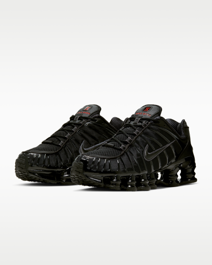 Nike Shox TL Men's Shoes - Black/Metallic Hematite/Max Orange/Black - View 5