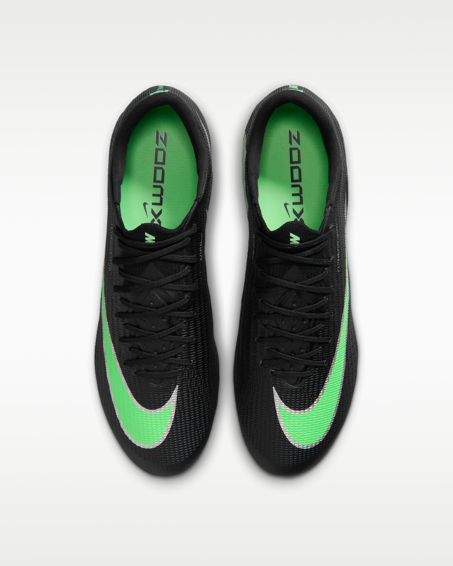 Nike Mercurial Superfly 11 Elite Firm-Ground Low-Top Football Boots - Black/Black/Illusion Green - View 4
