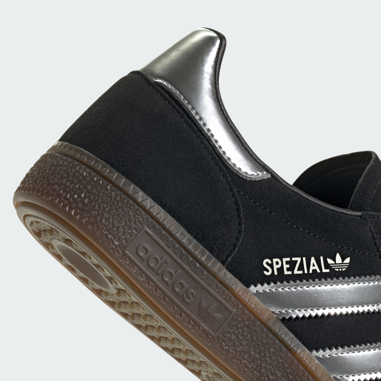 adidas Handball Spezial Shoes - Core Black / Silver Metallic / Gum - View 9