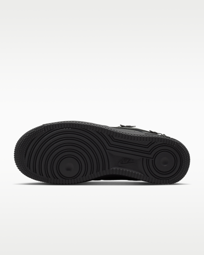 Nike Air Force 1 '07 'Florette' Women's Shoes - Black/Off-Noir/Metallic Silver/Black - View 2