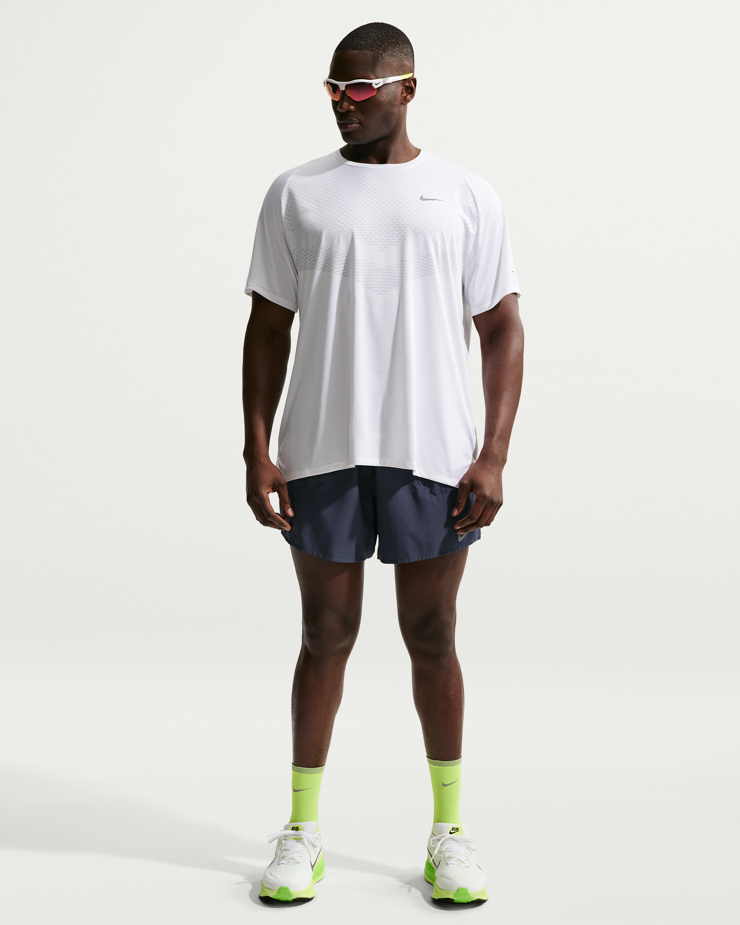 Nike Stride Men's Dri-FIT ADV Short-Sleeve Running Top - White - View 9