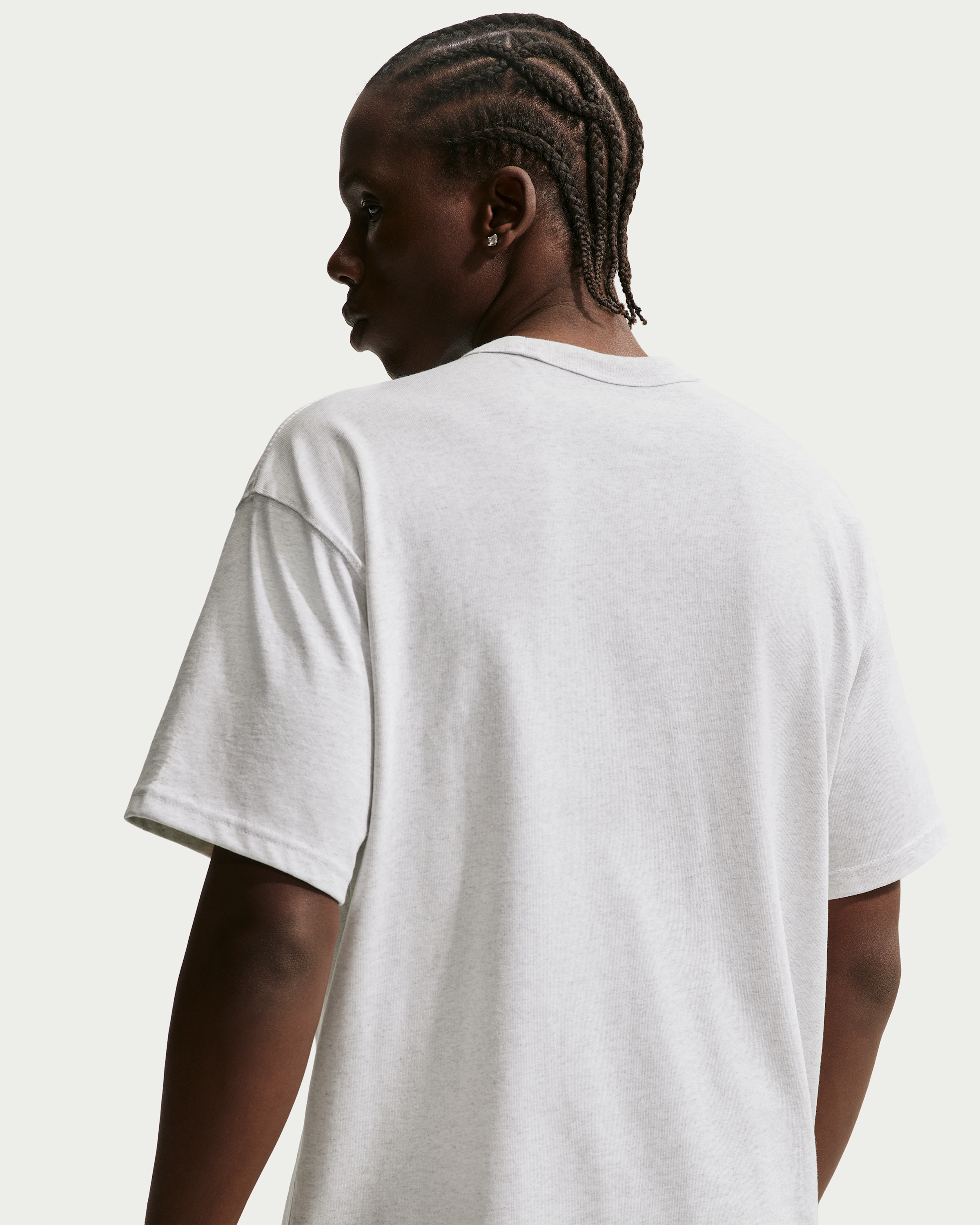Nike Sportswear Premium Essentials Men's T-Shirt - Birch Heather - View 2