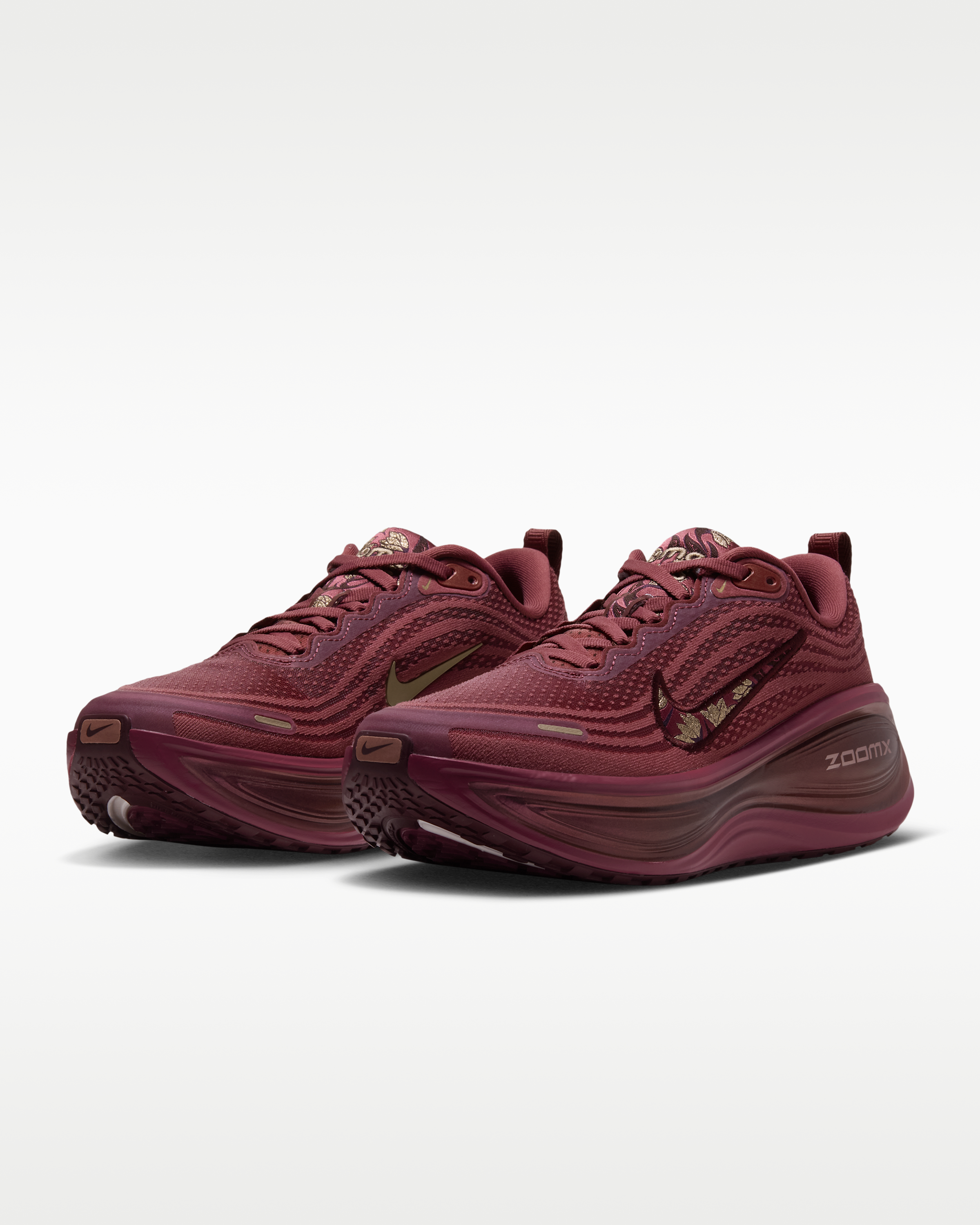 Nike Vomero Plus Women's Road-Running Shoes - Pink Smoke/Mystic Dates/Light Boulder/Metallic Red Bronze - View 5