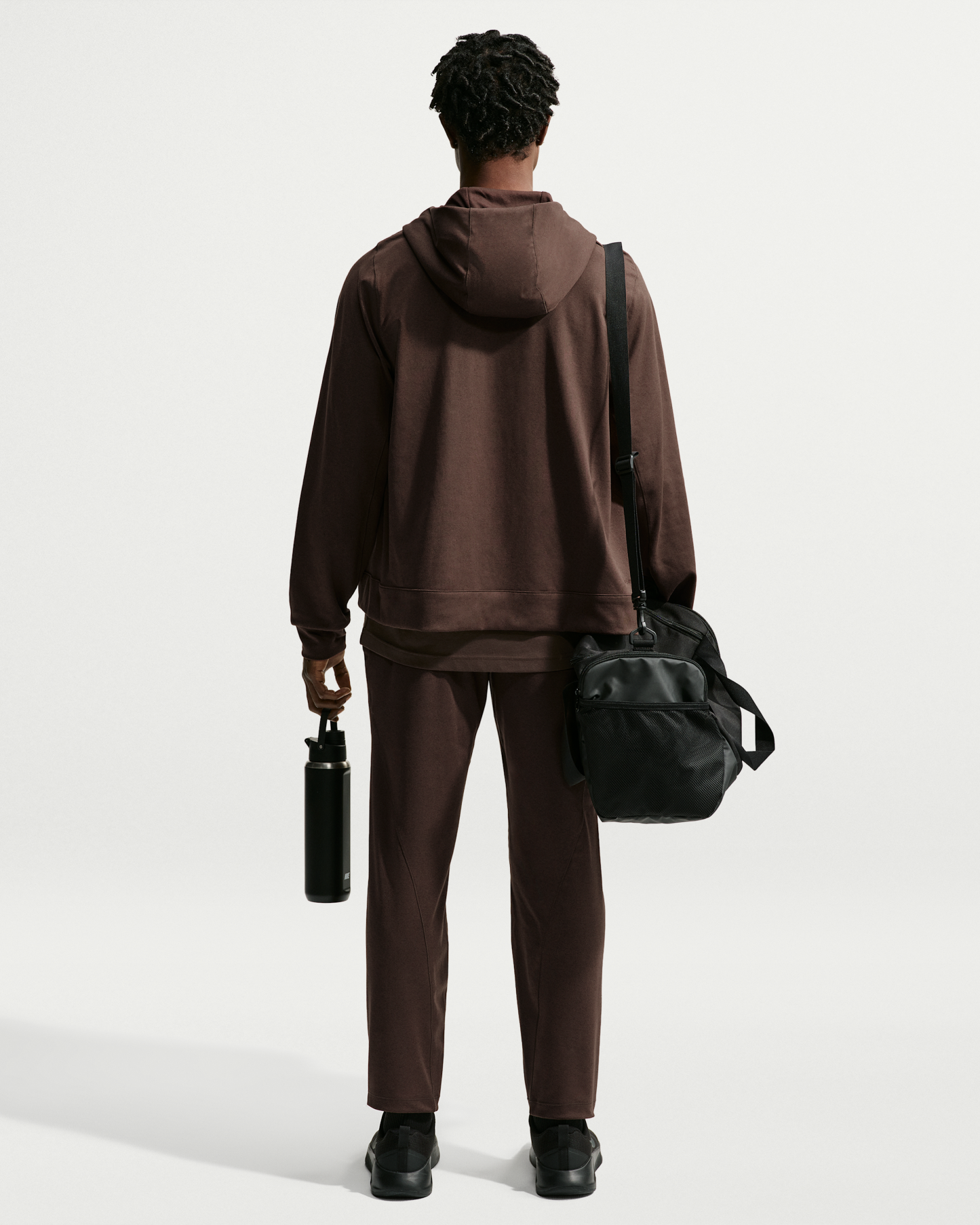 Nike Primary NanoKnit Men's Dri-FIT UV Protection Full-Zip Performance Hoodie - Baroque Brown/Tar/Heather/Baroque Brown - View 5