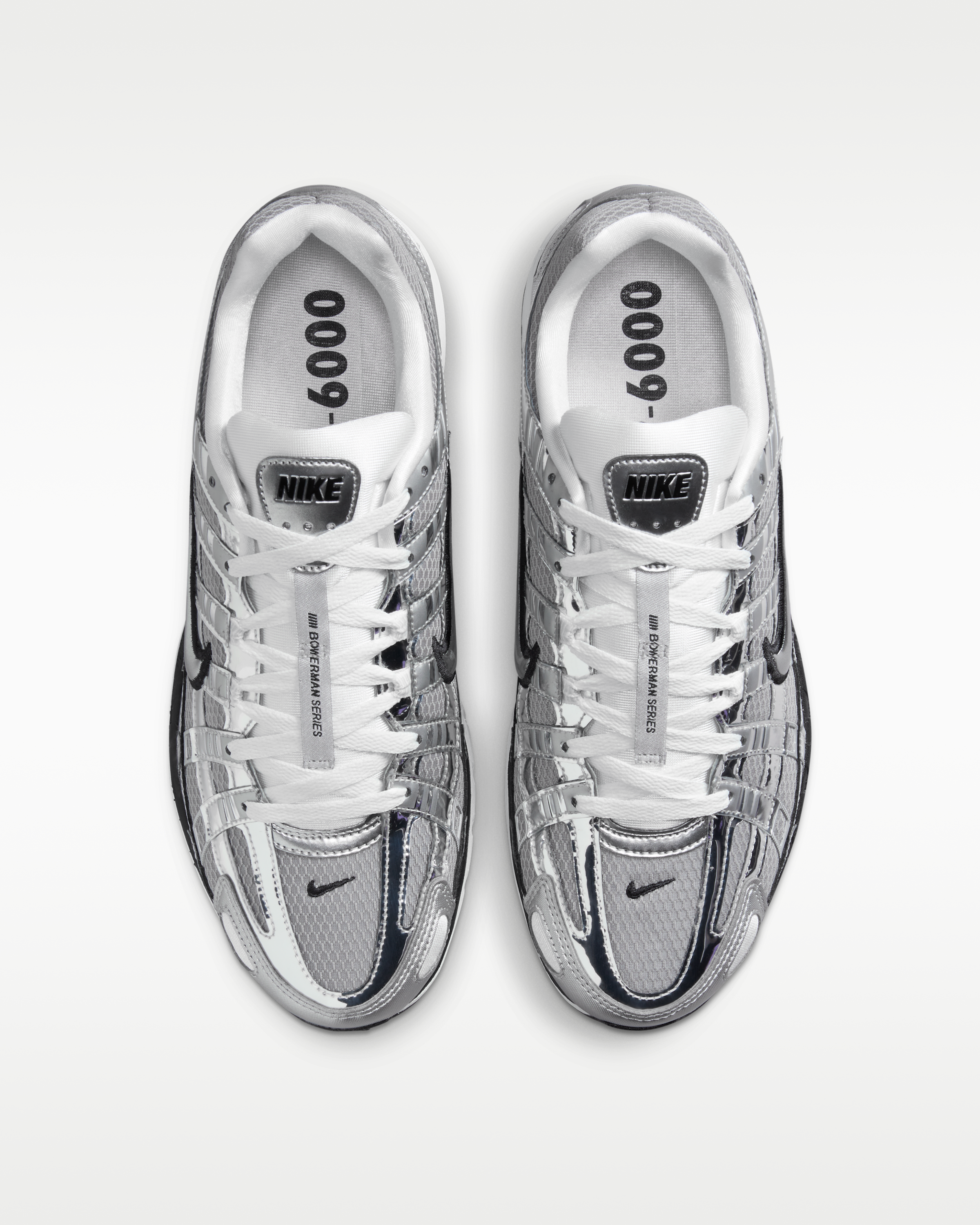 Nike P-6000 Shoes - Metallic Silver/Sail/Black/Metallic Silver - View 4