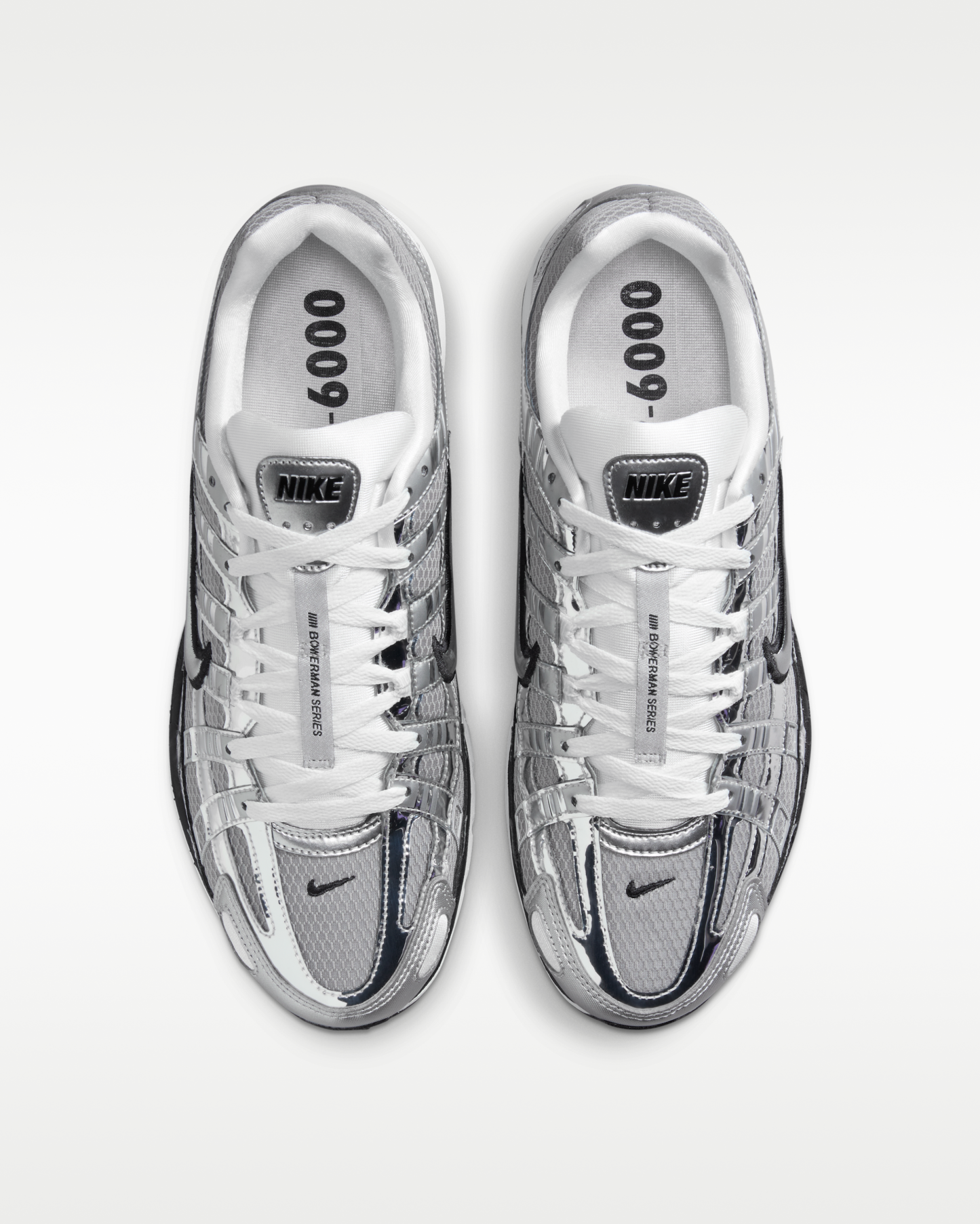 Nike P-6000 Shoes - Metallic Silver/Sail/Black/Metallic Silver - View 4