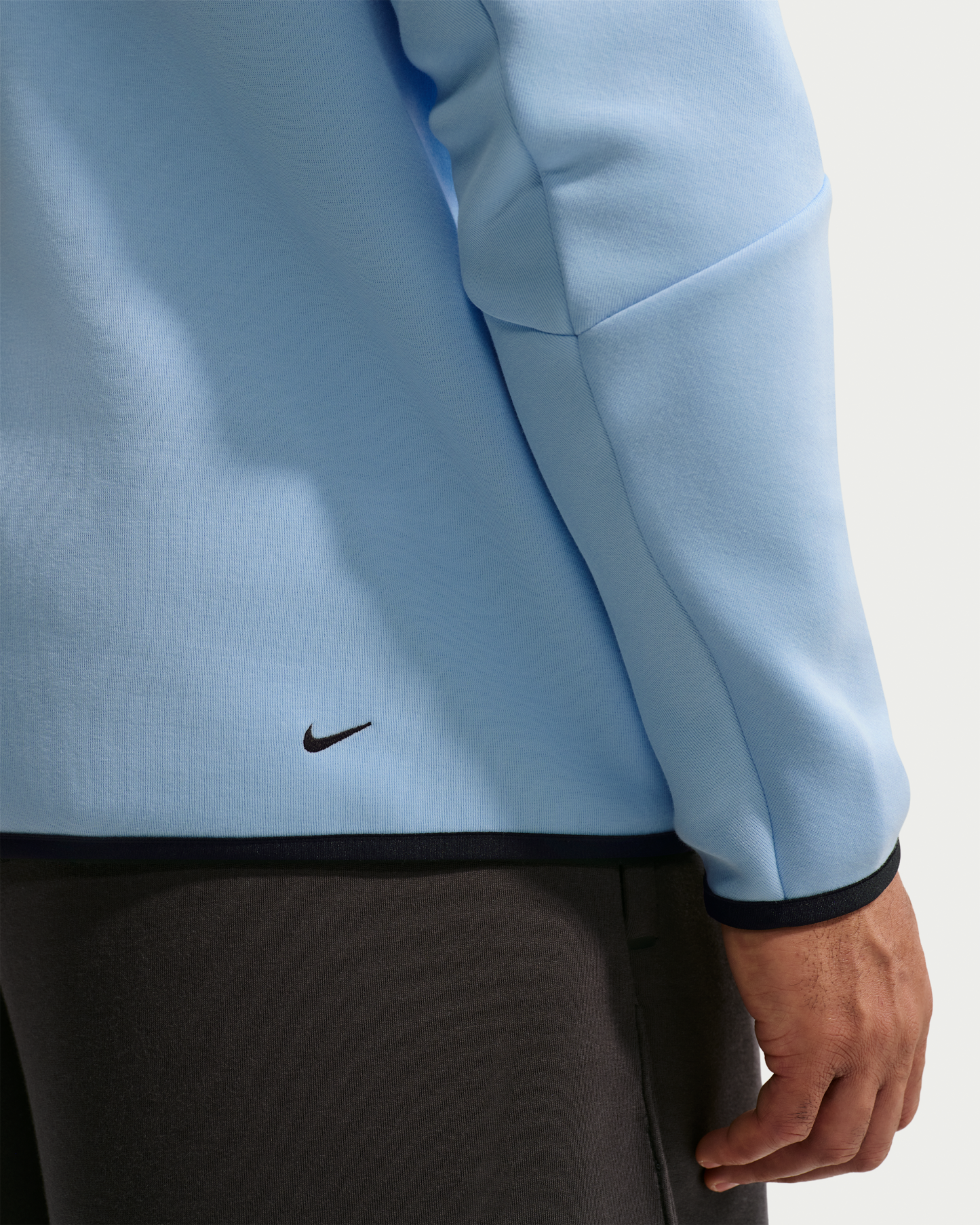 Nike Tech Men's Fleece Windrunner Full-Zip Jacket - Ice Blue/Black - View 7