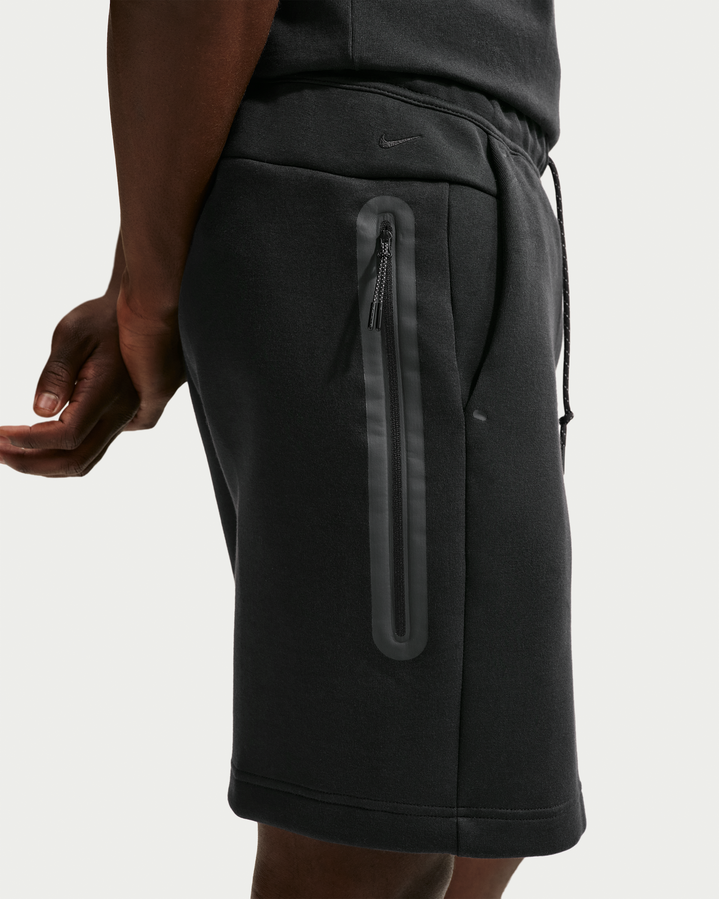 Nike Tech Men's Fleece Shorts - Black/Black - View 3