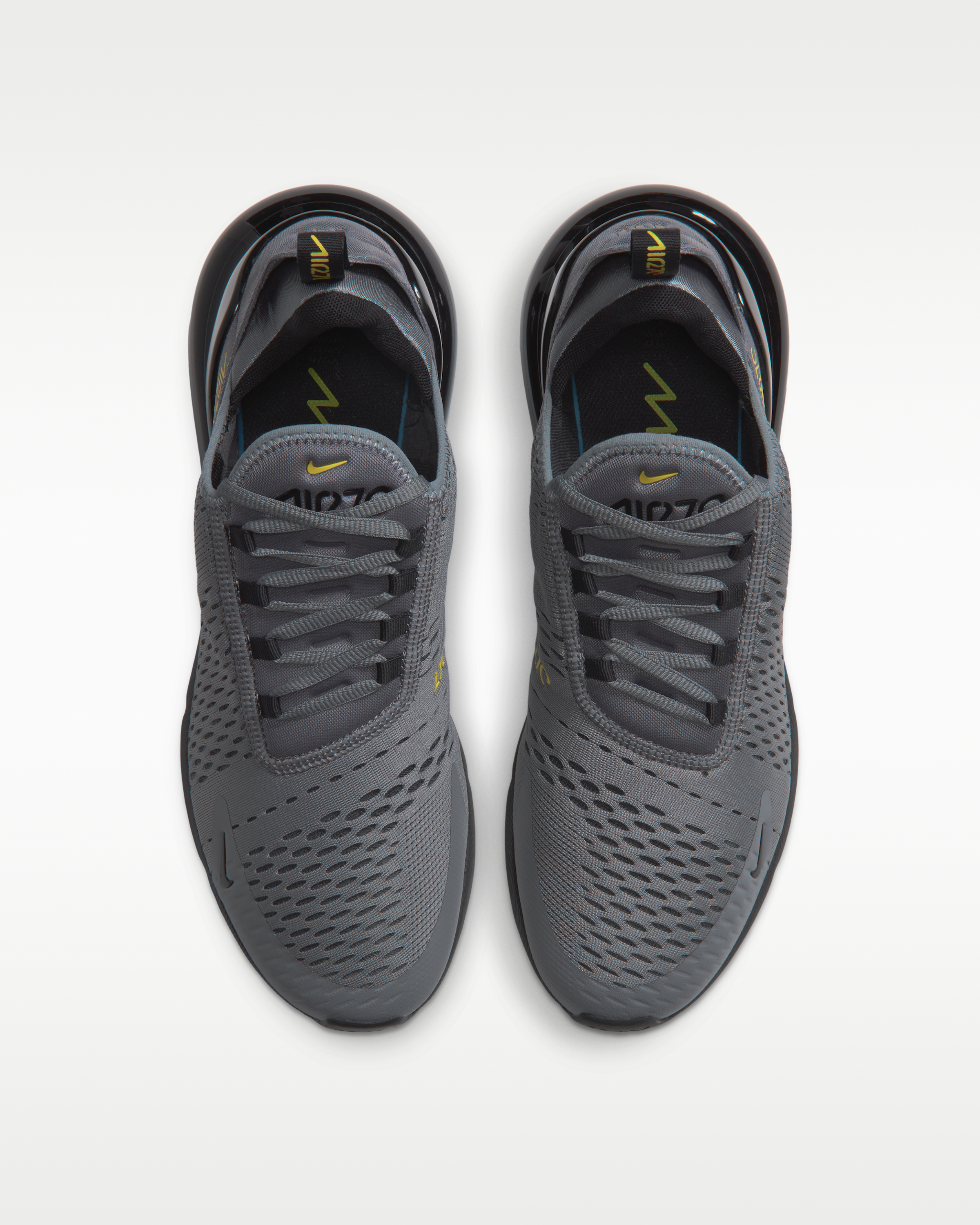 Nike Air Max 270 Men's Shoes - Smoke Grey/Chrome Yellow/Dark Smoke Grey/Black - View 4