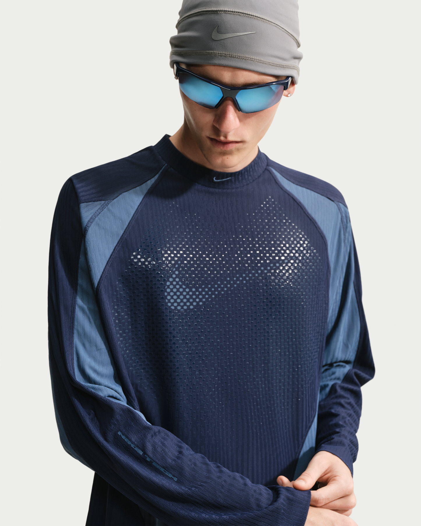 Nike Tech Men's Dri-FIT ADV Jersey - Obsidian/New Slate/New Slate - View 3