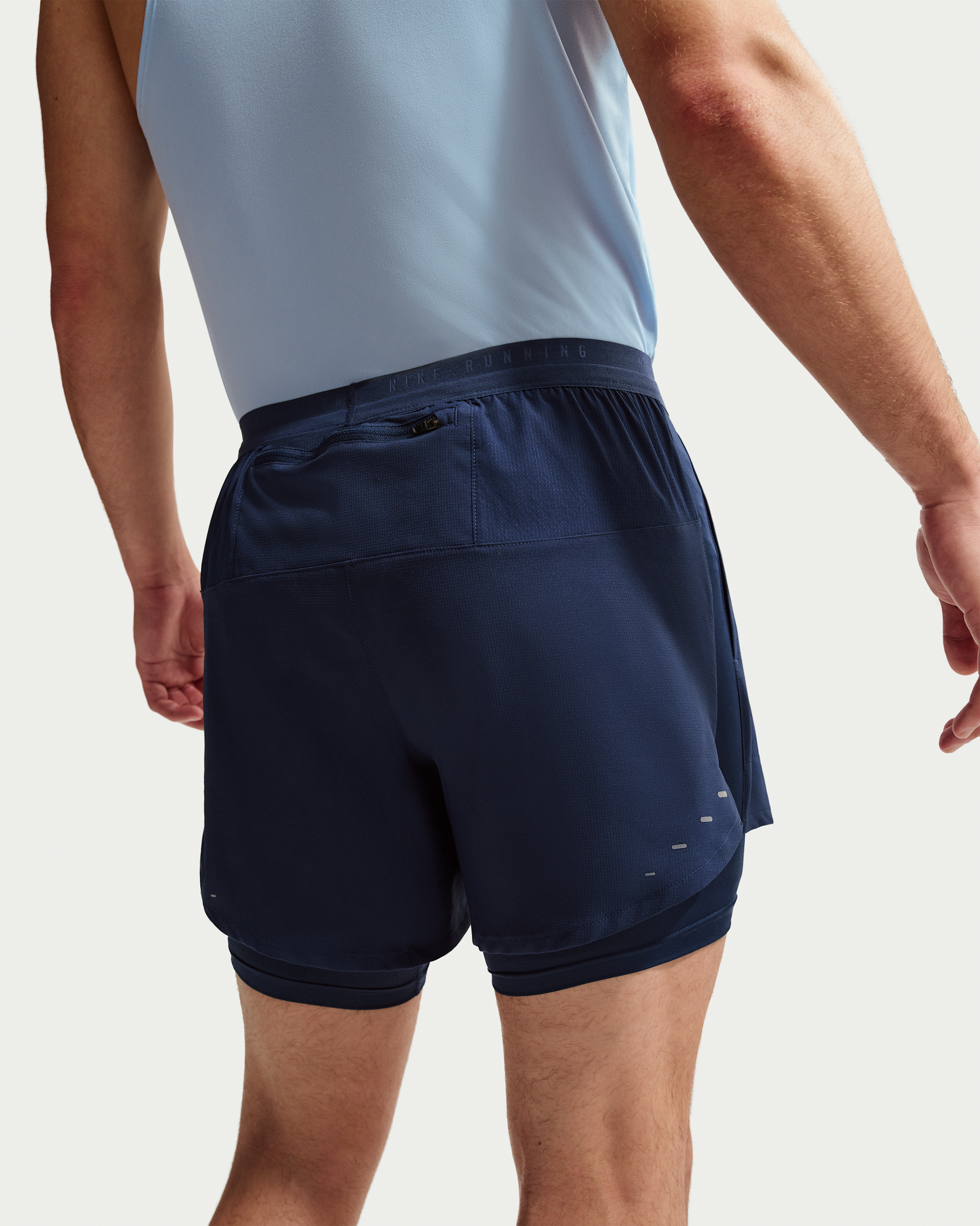 Nike Stride Men's Dri-FIT 13cm (approx.) Hybrid Running Shorts - Midnight Navy - View 3