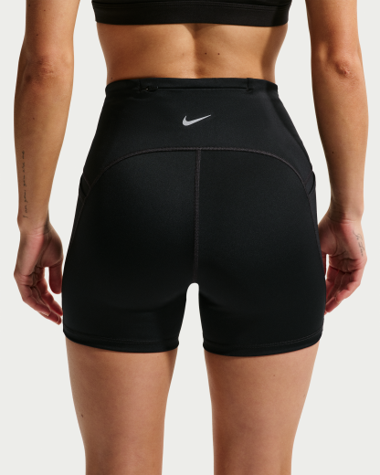Nike Swift Women's High-Waisted 10cm (approx.) Tight Running Shorts with Pockets - Black - View 3