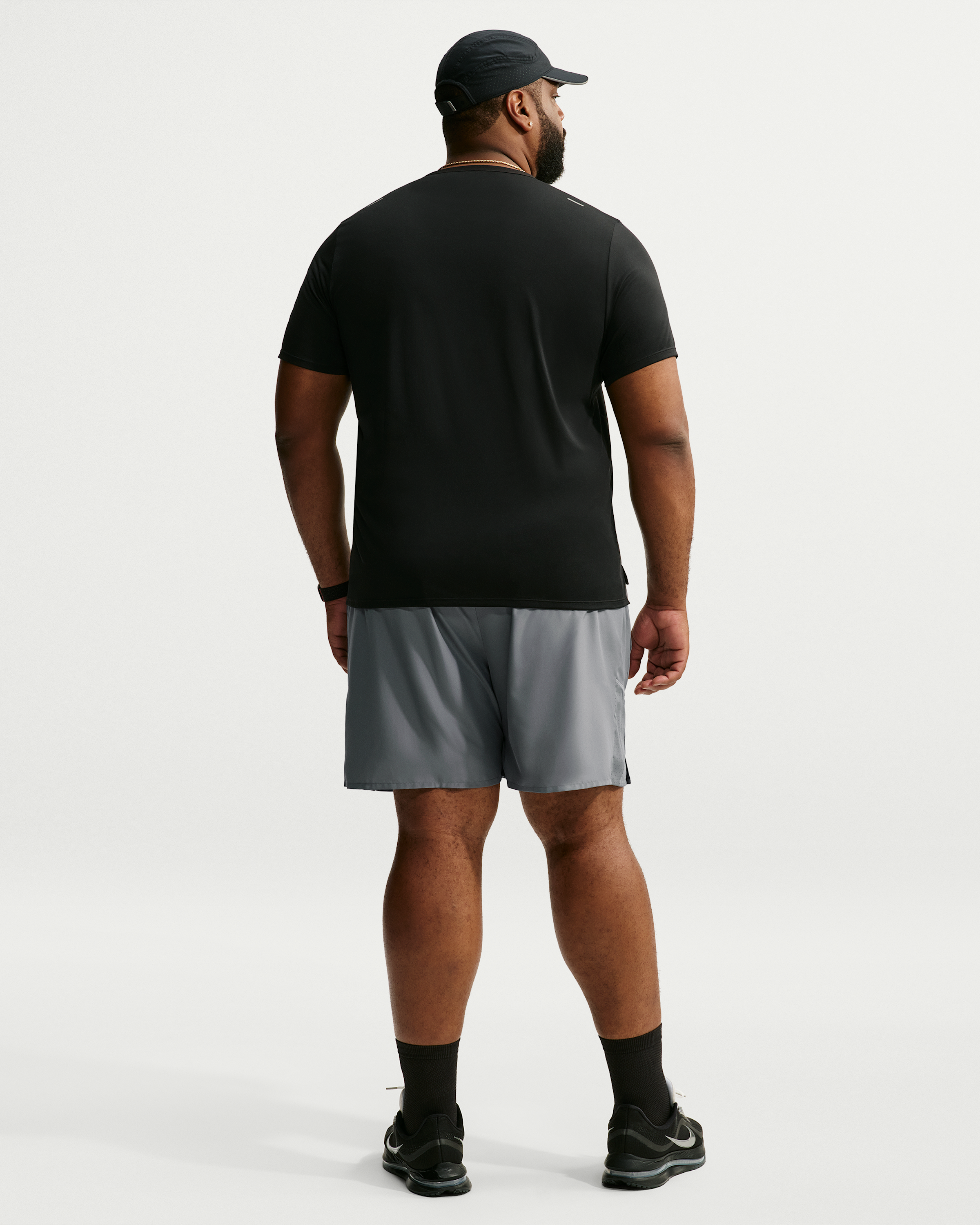 Nike Miler Men's Dri-FIT 18cm (approx.) Brief-Lined Running Shorts - Smoke Grey/Smoke Grey - View 10