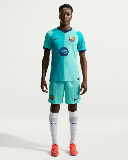 FC Barcelona 2026/27 Match Third Men's Nike Aero-FIT Football Authentic Shirt - Green Frost/Green Frost/Gym Red/Loyal Blue - View 4