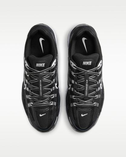 Nike P-6000 Shoes - Black/White/Metallic Silver/Black - View 4