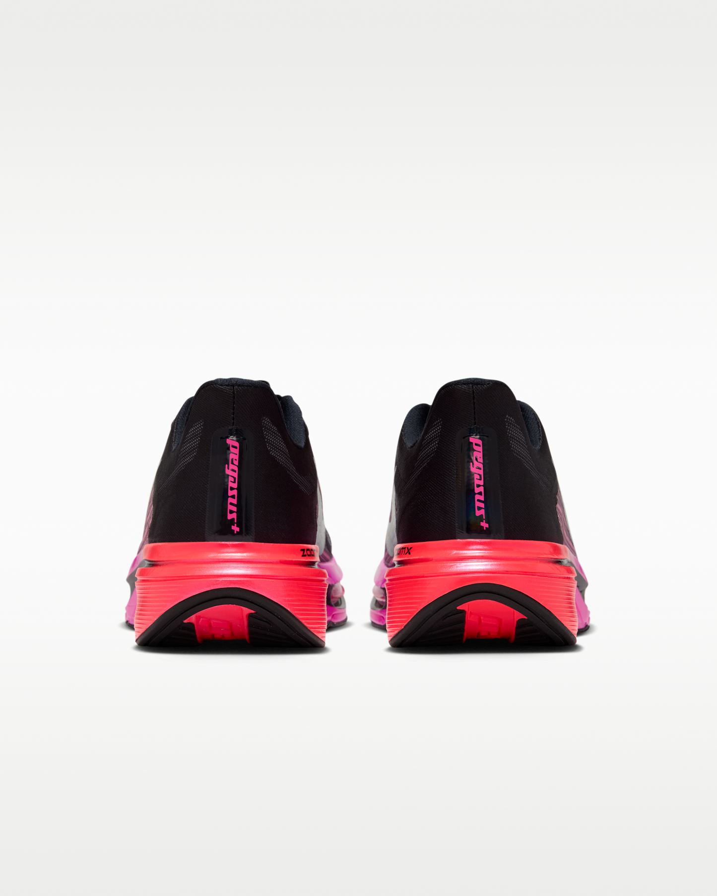 Nike Pegasus Plus 2 Women's Road-Running Shoes - Black/Hyper Pink/Laser Crimson/Black - View 6