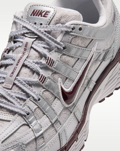 Nike P-6000 Women's Shoes - Vast Grey/Metallic Silver/Burgundy Crush - View 7