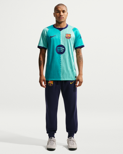 FC Barcelona 2026/27 Stadium Third Men's Nike Dri-FIT Football Replica Shirt - Green Frost/Green Frost/Gym Red/Loyal Blue - View 4