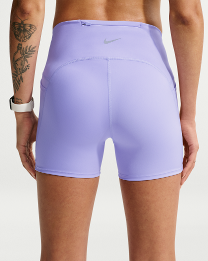 Nike Swift Women's High-Waisted 10cm (approx.) Tight Running Shorts with Pockets - Purple Pulse - View 3
