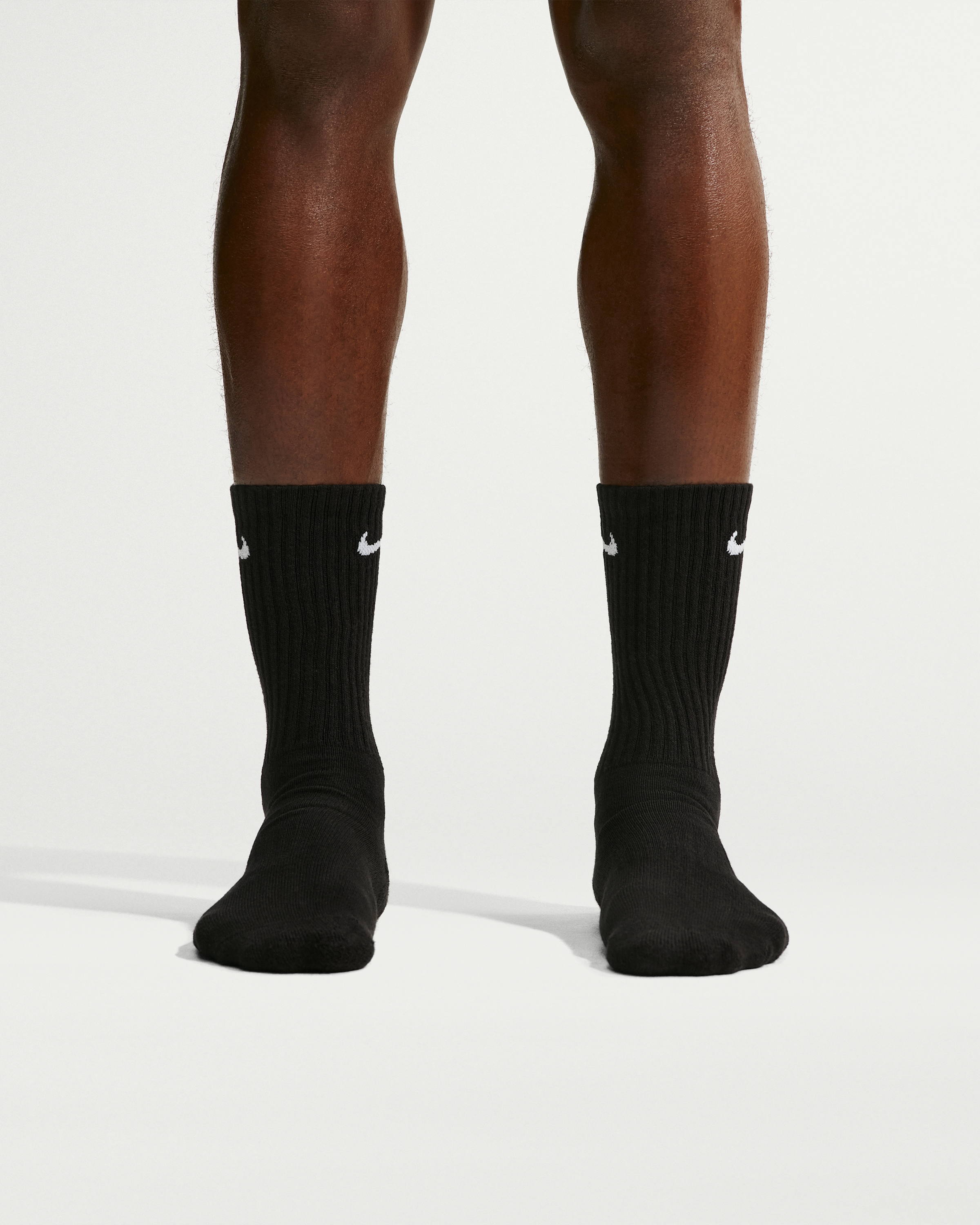 Nike Everyday Cushioned Training Crew Socks (6 Pairs) - Black/White - View 4