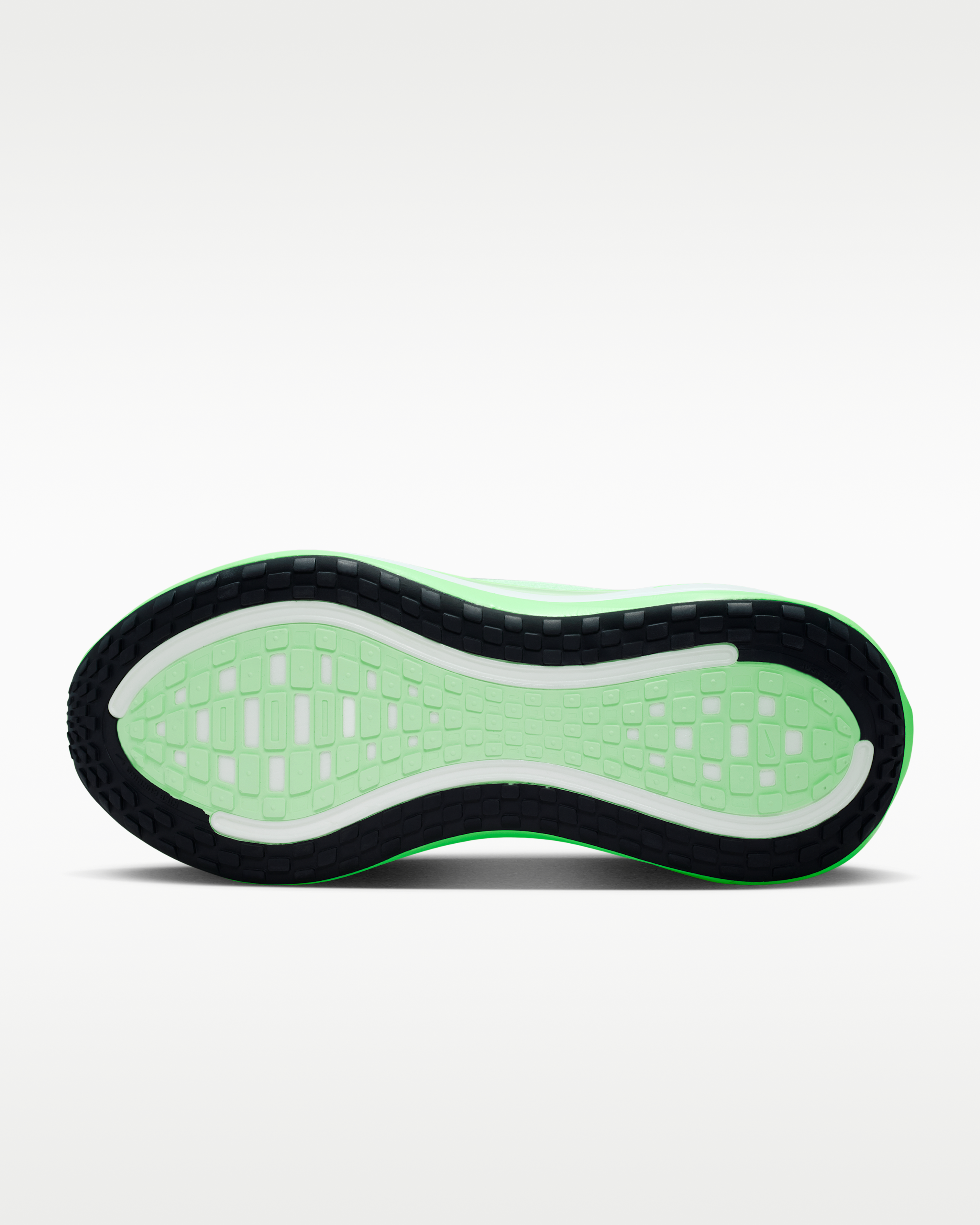 Nike Vomero Plus Women's Road Running Shoes - White/Illusion Green/Cucumber Calm/Metallic Silver - View 2