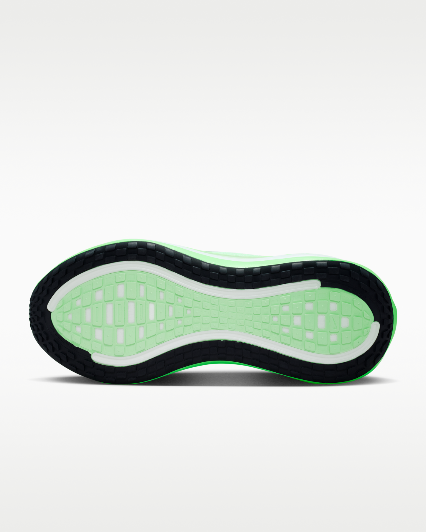 Nike Vomero Plus Women's Road Running Shoes - White/Illusion Green/Cucumber Calm/Metallic Silver - View 2