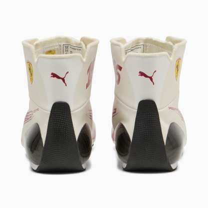 Scuderia Ferrari Speedcat Pro Charles Leclerc Boots Men - Frosted Ivory-Dark Cherry - Image 3