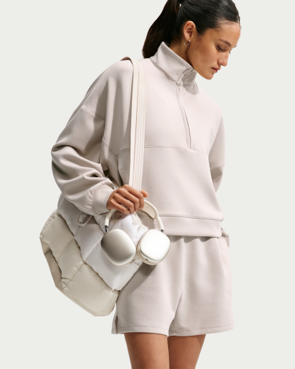 Nike 24.7 ImpossiblySoft Women's Dri-FIT Oversized 1/2-Zip Top - Cream II/Cream II/College Grey - View 1