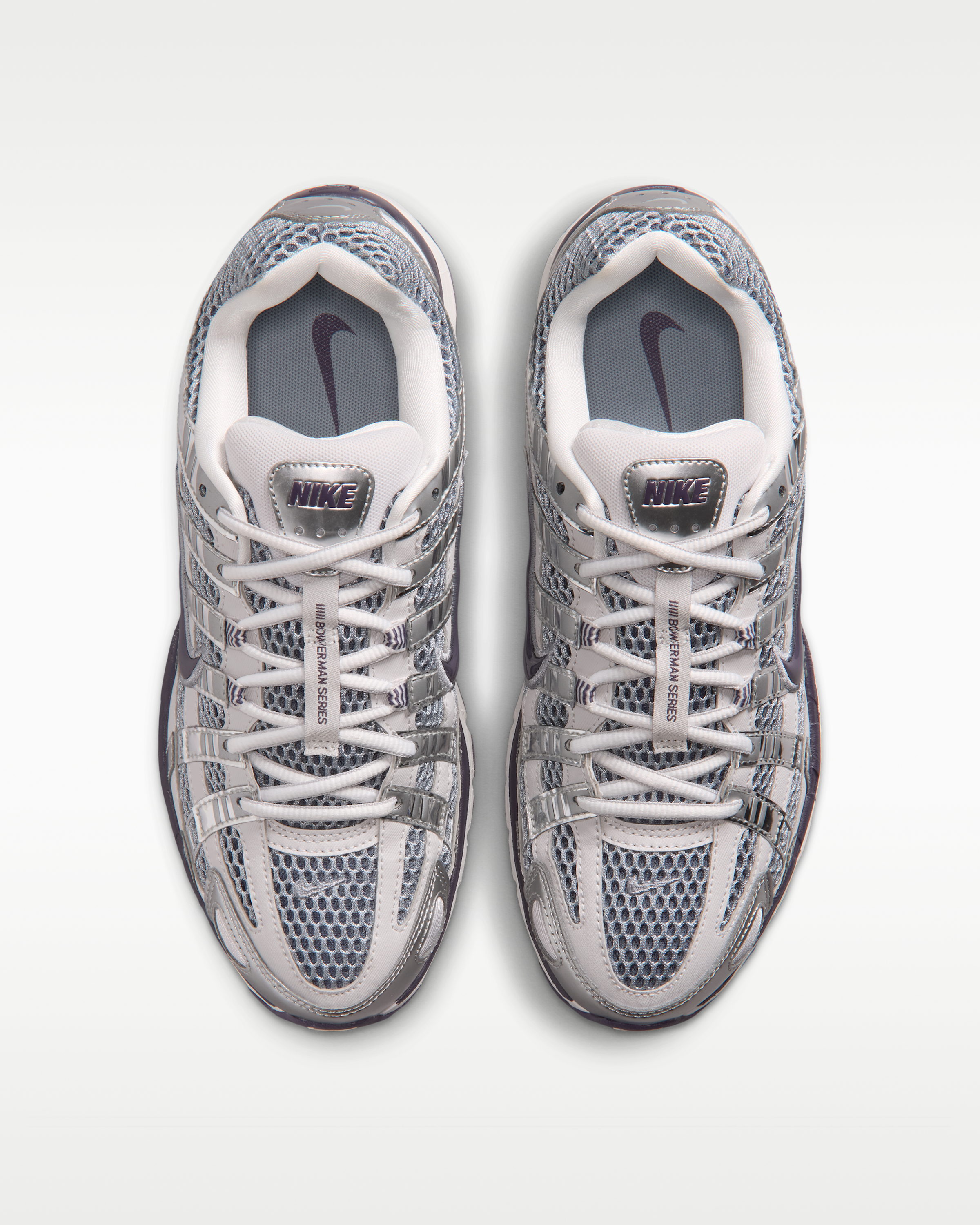 Nike P-6000 Women's Shoes - Vast Grey/Metallic Silver/Stealth/Dark Raisin - View 4