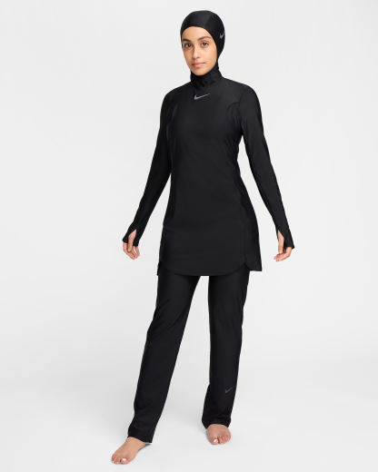 Nike Swim Victory Women's Full-Coverage Dress - Black/Black - View 7