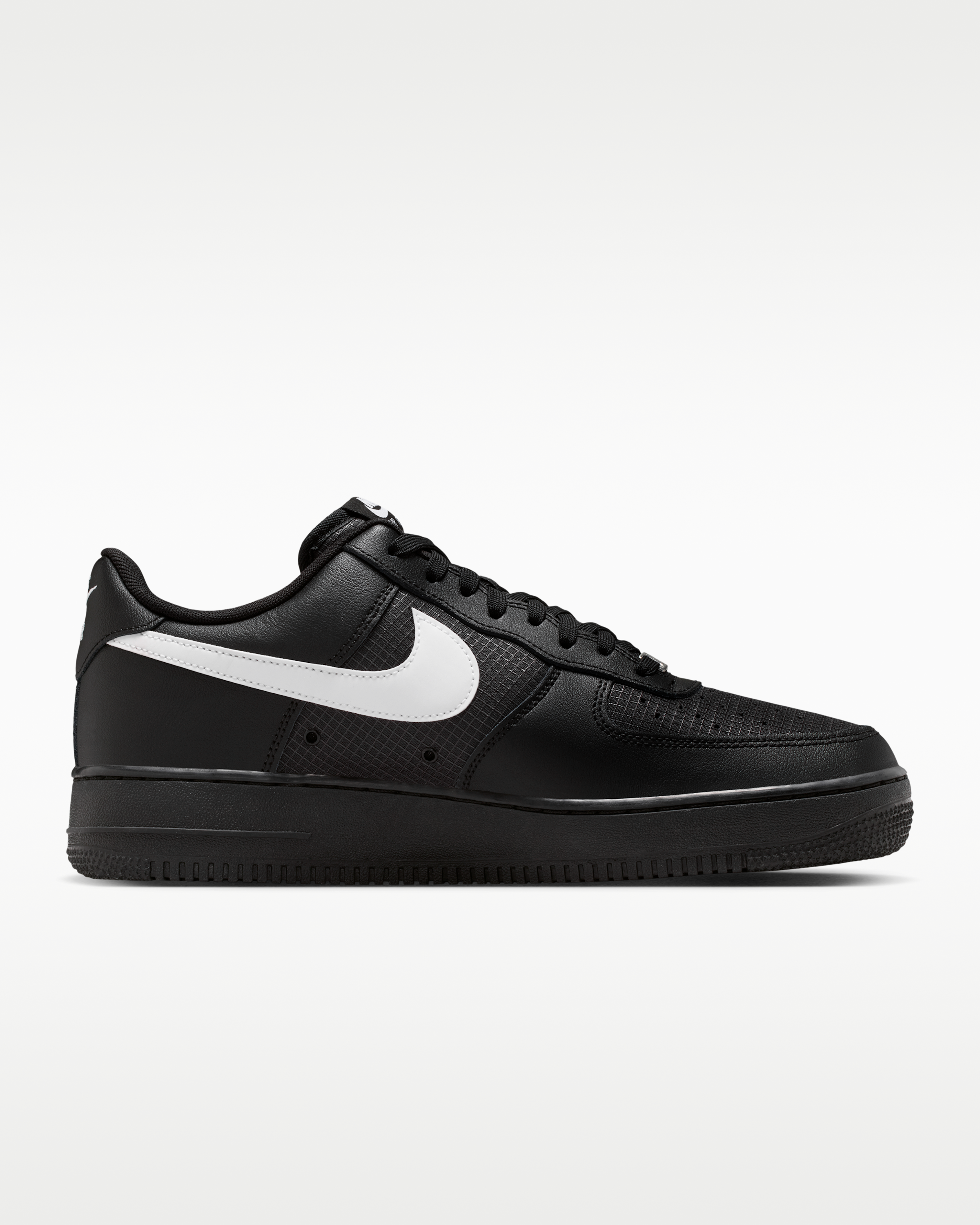 Nike Air Force 1 '07 LV8 Men's Shoes - Black/Black/White - View 3