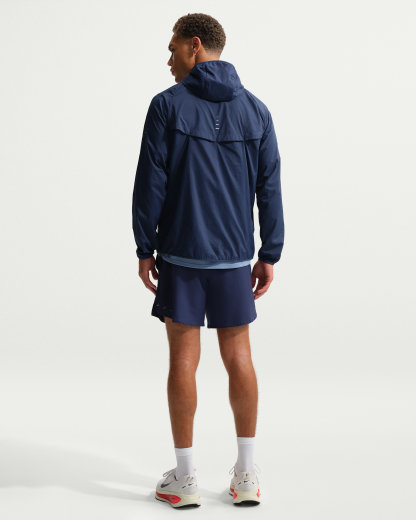 Nike Stride Men's Repel UV Running Jacket - Midnight Navy/Midnight Navy - View 5