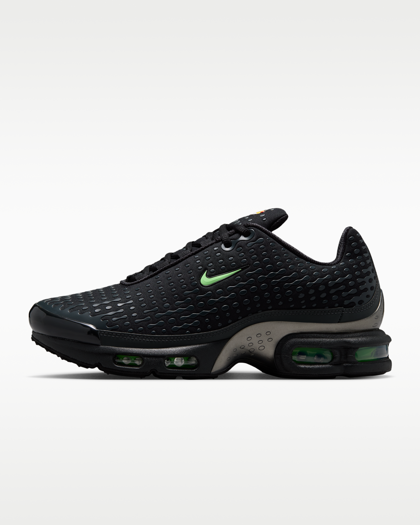 Nike Air Max Plus VII Men's Shoes - Black/Dark Smoke Grey/Metallic Pewter/Illusion Green - View 1
