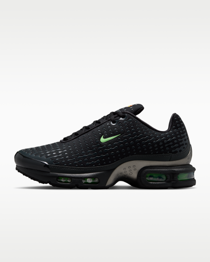 Nike Air Max Plus VII Men's Shoes - Black/Dark Smoke Grey/Metallic Pewter/Illusion Green - View 1