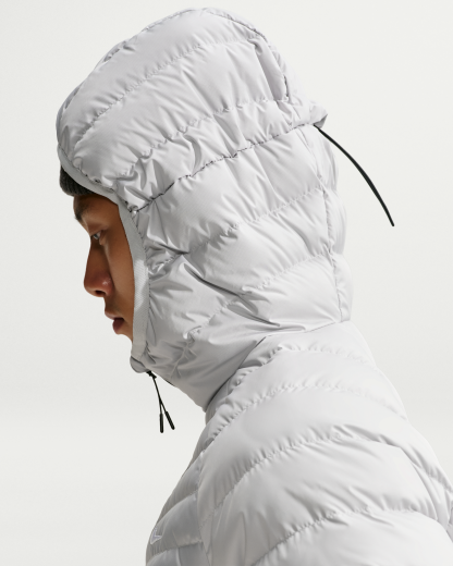 Nike Windrunner Men's Lightweight Down Microchannel Jacket - Grey Fog/White - View 6