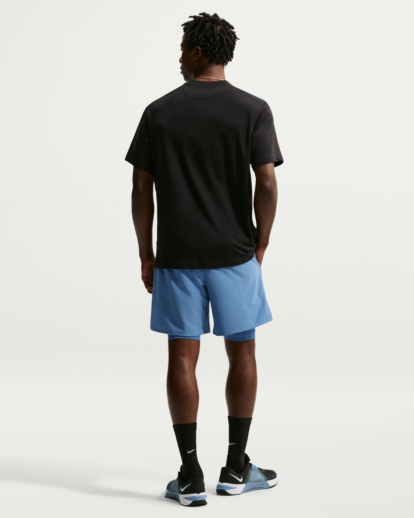 Nike Unlimited Men's Dri-FIT 18cm (approx.) 2-in-1 Versatile Shorts - Indigo Storm/Indigo Storm/Black/Indigo Storm - View 5