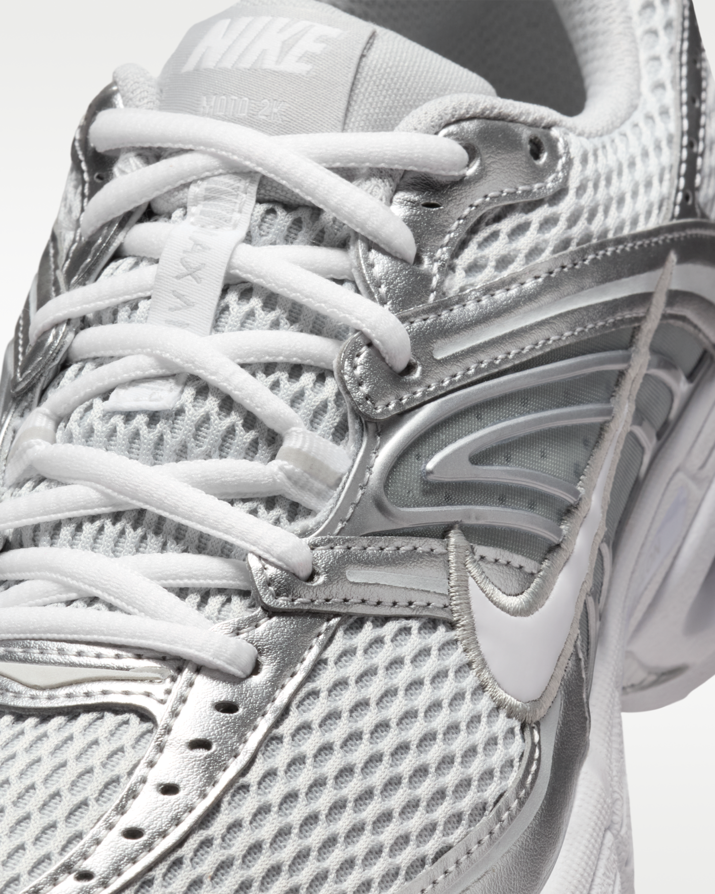 Nike Air Max Moto 2K Women's Shoes with Reflective Design Accents - Grey Fog/Metallic Silver/White - View 7